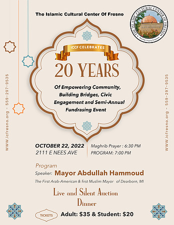 The Islamic Cultural Center Of Fresno 20 Years Celebration